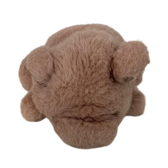 Vintage Anna Club Plush Pig Hand Puppet 1990 Soft Brown Piglet Toy Pretend USA - Picture 3 of 7